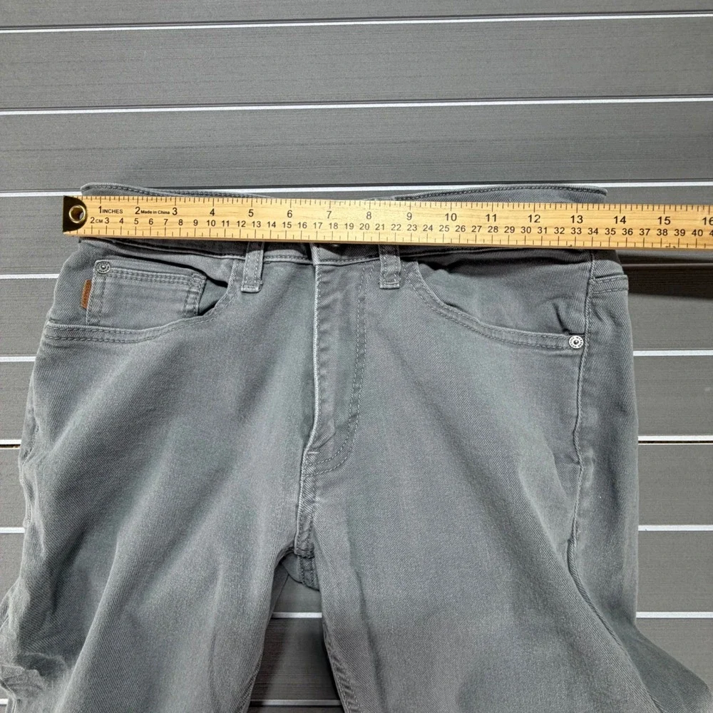 Outpost Makers Slim Straight Grey Jeans Mens 30x32 Stretch Denim Pants‎